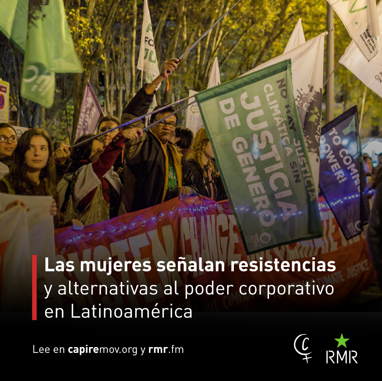 Las mujeres señalan resistencias y alternativas al poder corporativo en Latinoamérica