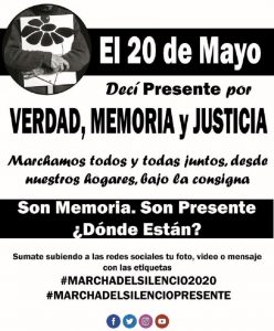 marcha del silencio uruguay 2020 memoria verdad justicia desaparecidos